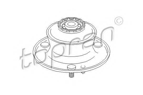 TOPRAN 500020 Опора стійки амортизатора