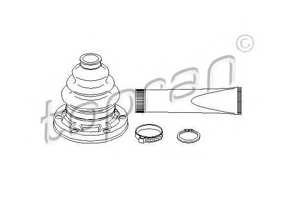 TOPRAN 500599 Комплект пильника, приводний вал