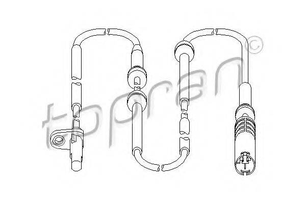 TOPRAN 501456 Датчик, частота обертання колеса