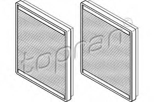 TOPRAN 500218 Фільтр, повітря у внутрішньому просторі