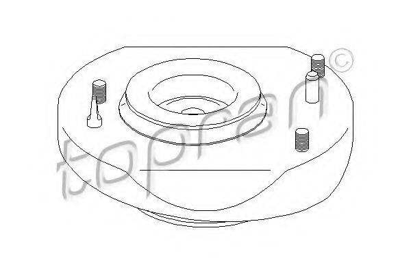 TOPRAN 700357 Опора стійки амортизатора