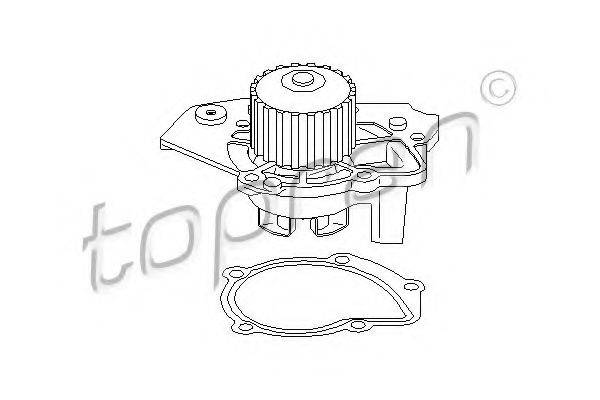 TOPRAN 721886 Водяний насос