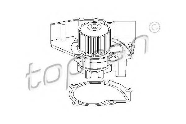 TOPRAN 721217 Водяний насос