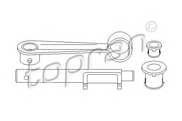 TOPRAN 722142 Поворотна вилка, система зчеплення