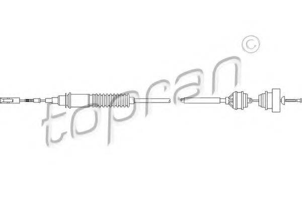 TOPRAN 722110 Трос, управління зчепленням