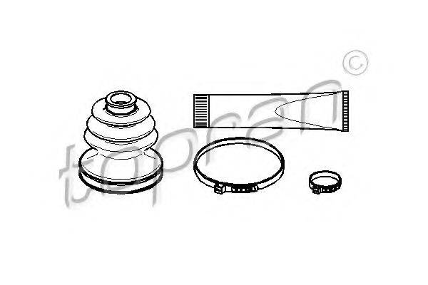 TOPRAN 721158 Комплект пильника, приводний вал