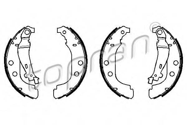 TOPRAN 720354 Комплект гальмівних колодок
