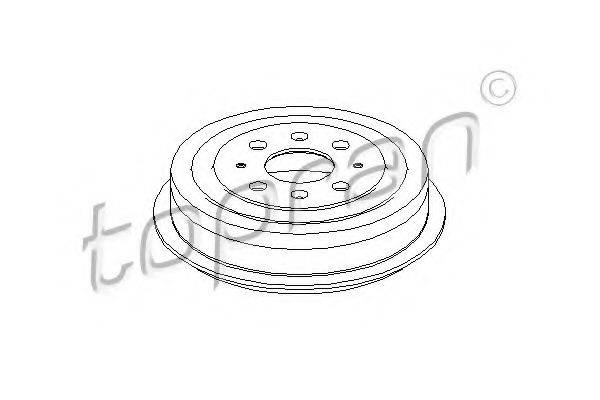 TOPRAN 207656 Гальмівний барабан