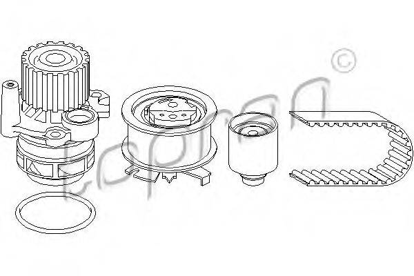 TOPRAN 112861 Водяний насос + комплект зубчастого ременя