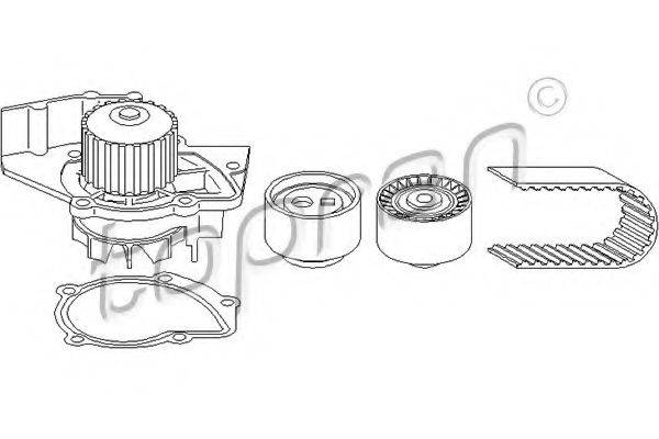 TOPRAN 722658 Водяний насос + комплект зубчастого ременя