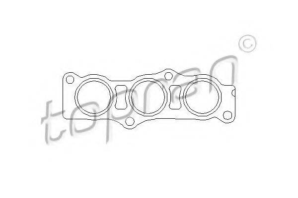 TOPRAN 722656 Прокладка, випускний колектор