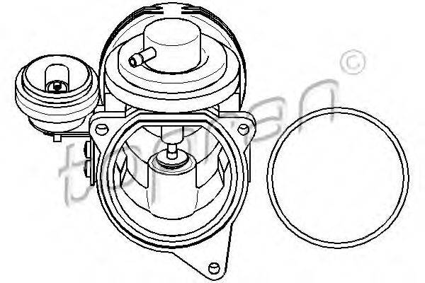 TOPRAN 113159 Клапан повернення ОГ