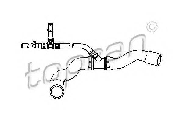 TOPRAN 113467 Шланг радіатора