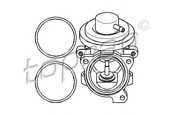 TOPRAN 113163 Клапан повернення ОГ