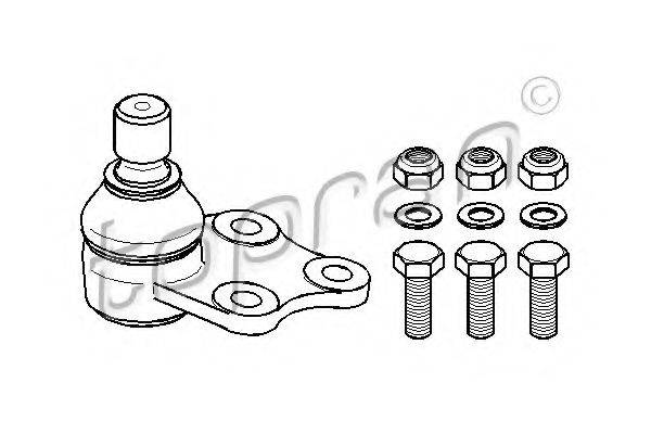 TOPRAN 407810 несучий / напрямний шарнір