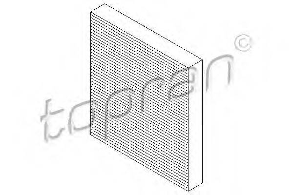 TOPRAN 722557 Фільтр, повітря у внутрішньому просторі