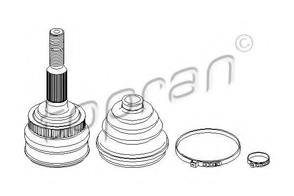 TOPRAN 208184 Шарнірний комплект, приводний вал