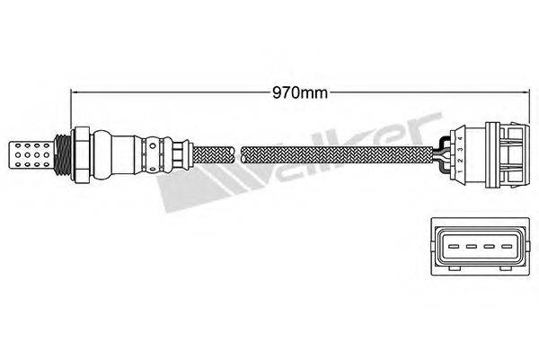 WALKER PRODUCTS 25024428 Лямбда-зонд