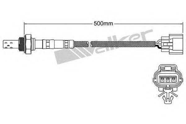 WALKER PRODUCTS 25023095 Лямбда-зонд