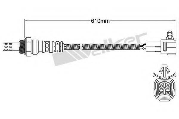 WALKER PRODUCTS 25024333 Лямбда-зонд