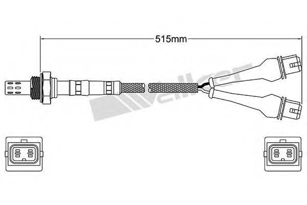 WALKER PRODUCTS 25023047 Лямбда-зонд