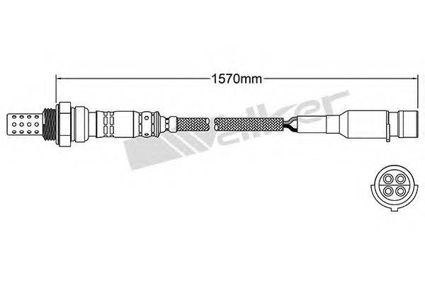 WALKER PRODUCTS 25024023 Лямбда-зонд