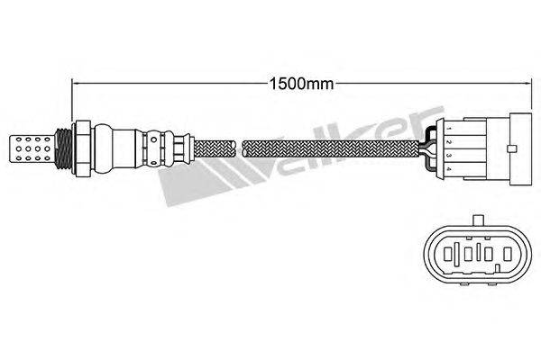 WALKER PRODUCTS 250241015 Лямбда-зонд