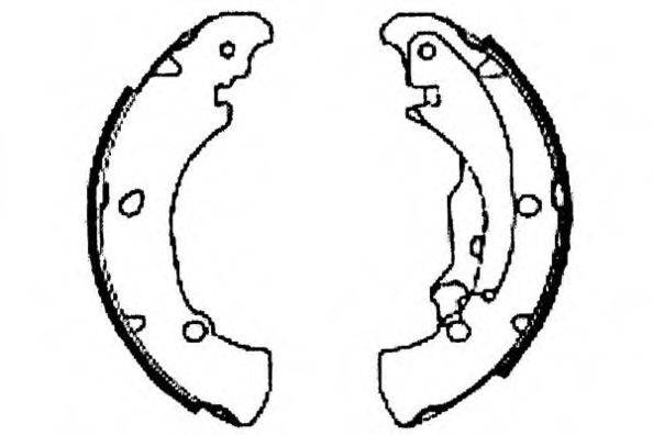 E.T.F. 090539 Комплект гальмівних колодок