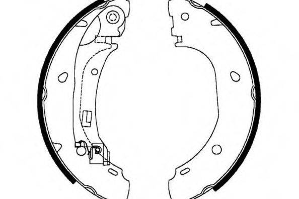 E.T.F. 090626 Комплект гальмівних колодок