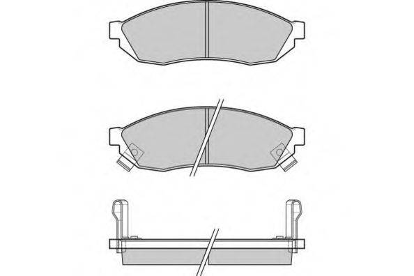 E.T.F. 120290 Комплект гальмівних колодок, дискове гальмо