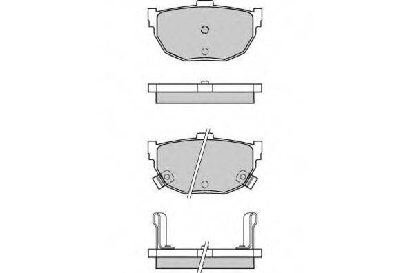 E.T.F. 120570 Комплект гальмівних колодок, дискове гальмо