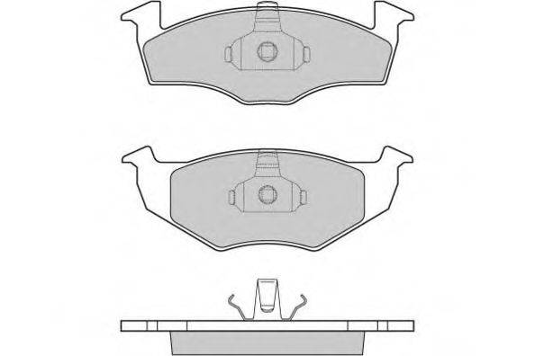 E.T.F. 120682 Комплект гальмівних колодок, дискове гальмо