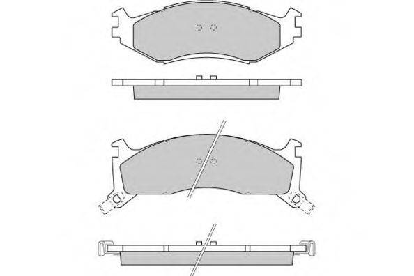 E.T.F. 120739 Комплект гальмівних колодок, дискове гальмо