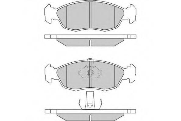 E.T.F. 120853 Комплект гальмівних колодок, дискове гальмо