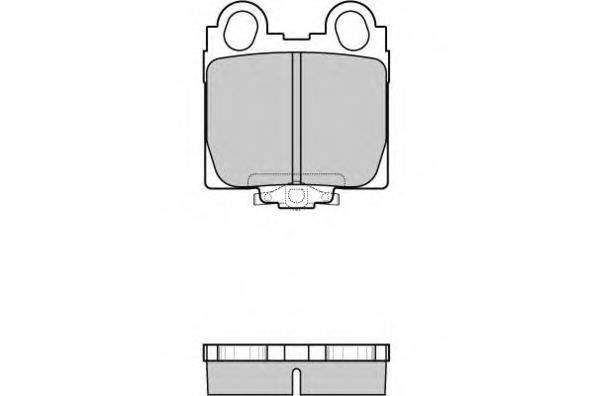 E.T.F. 120962 Комплект гальмівних колодок, дискове гальмо