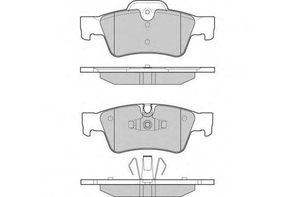E.T.F. 121280 Комплект гальмівних колодок, дискове гальмо
