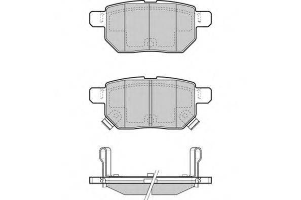 E.T.F. 121485 Комплект гальмівних колодок, дискове гальмо