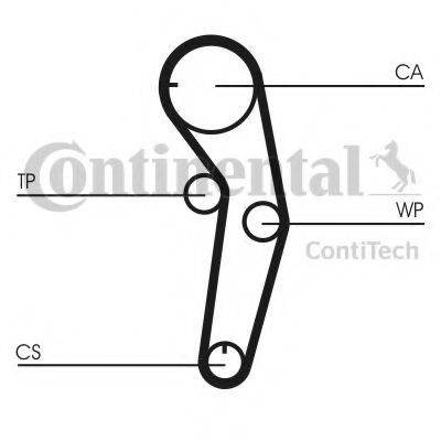 CONTITECH CT1053K1 Комплект ременя ГРМ