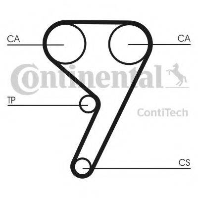 CONTITECH CT587 Ремінь ГРМ