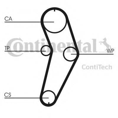 CONTITECH CT709WP1 Водяний насос + комплект зубчастого ременя