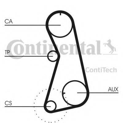 CONTITECH CT848K4 Комплект ременя ГРМ