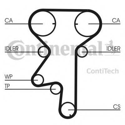 CONTITECH CT975K3 Комплект ременя ГРМ