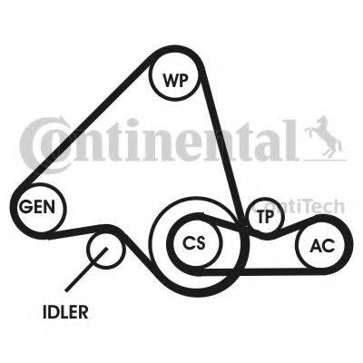CONTITECH 6PK995D1 Полікліновий ремінний комплект