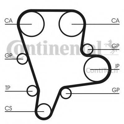 CONTITECH CT1122 Ремінь ГРМ