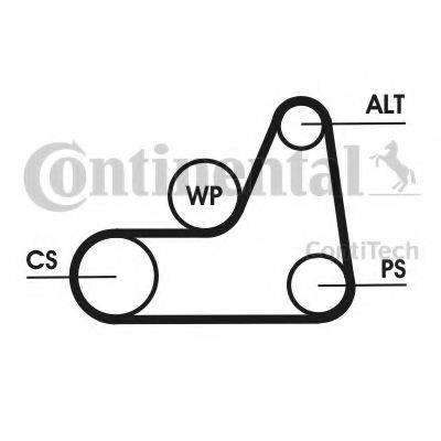 CONTITECH 6PK1042ELASTT2 Полікліновий ремінний комплект