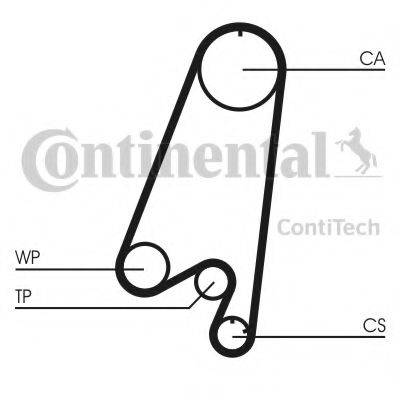 CONTITECH CT910 Ремінь ГРМ