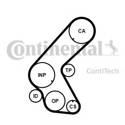 CONTITECH CT1078 Ремінь ГРМ