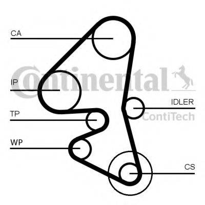 CONTITECH CT1163K1 Комплект ременя ГРМ