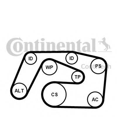 CONTITECH 6PK2271K1 Полікліновий ремінний комплект