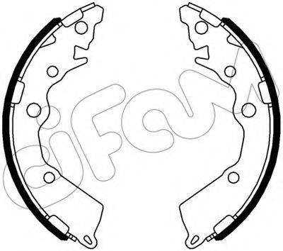 CIFAM 153588 Комплект гальмівних колодок